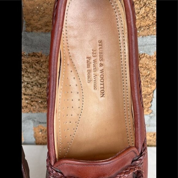 Stubbs and Wootton Braided Brow Loafers 6.5 - Picture 3 of 7